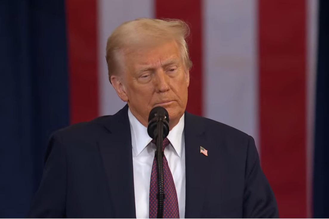 ドナルド・トランプ米国大統領(就任演説YouTubeから)