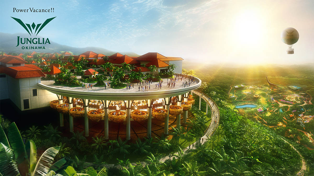 エントランスビレッジのインフィニティ テラス　画像提供：ジャパンエンターテイメント