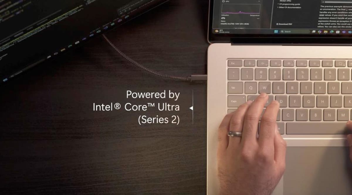 Copilot+ PC対応のCore Ultraプロセッサー(シリーズ2)を採用