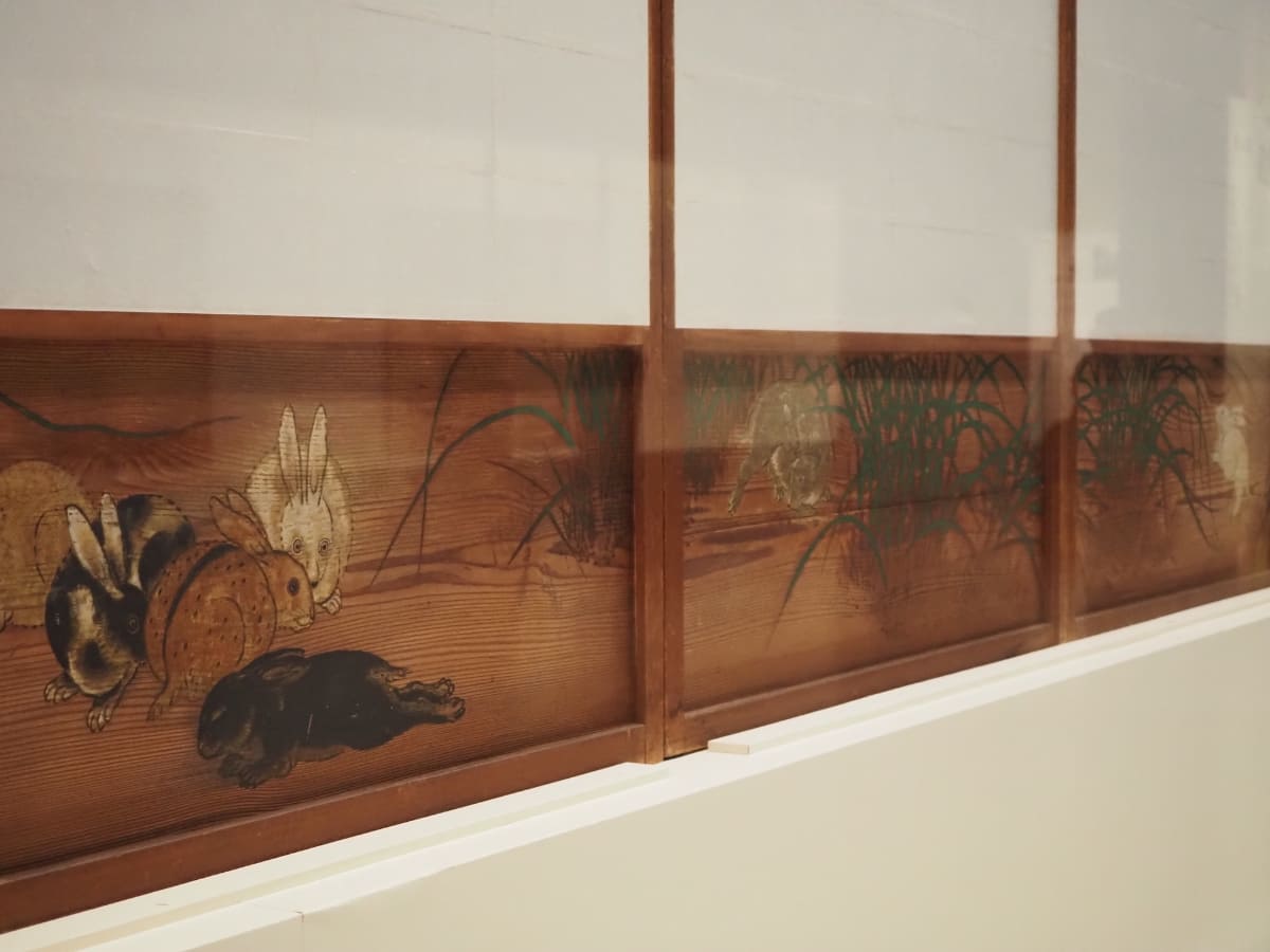 重要文化財《野兎図(部分)》渡辺始興