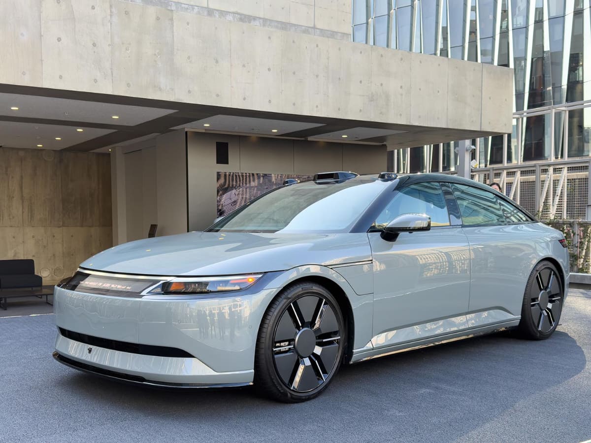 AFEELA 1。1月26日にオープンした「Sony Park Ginza」の屋上で現在展示中