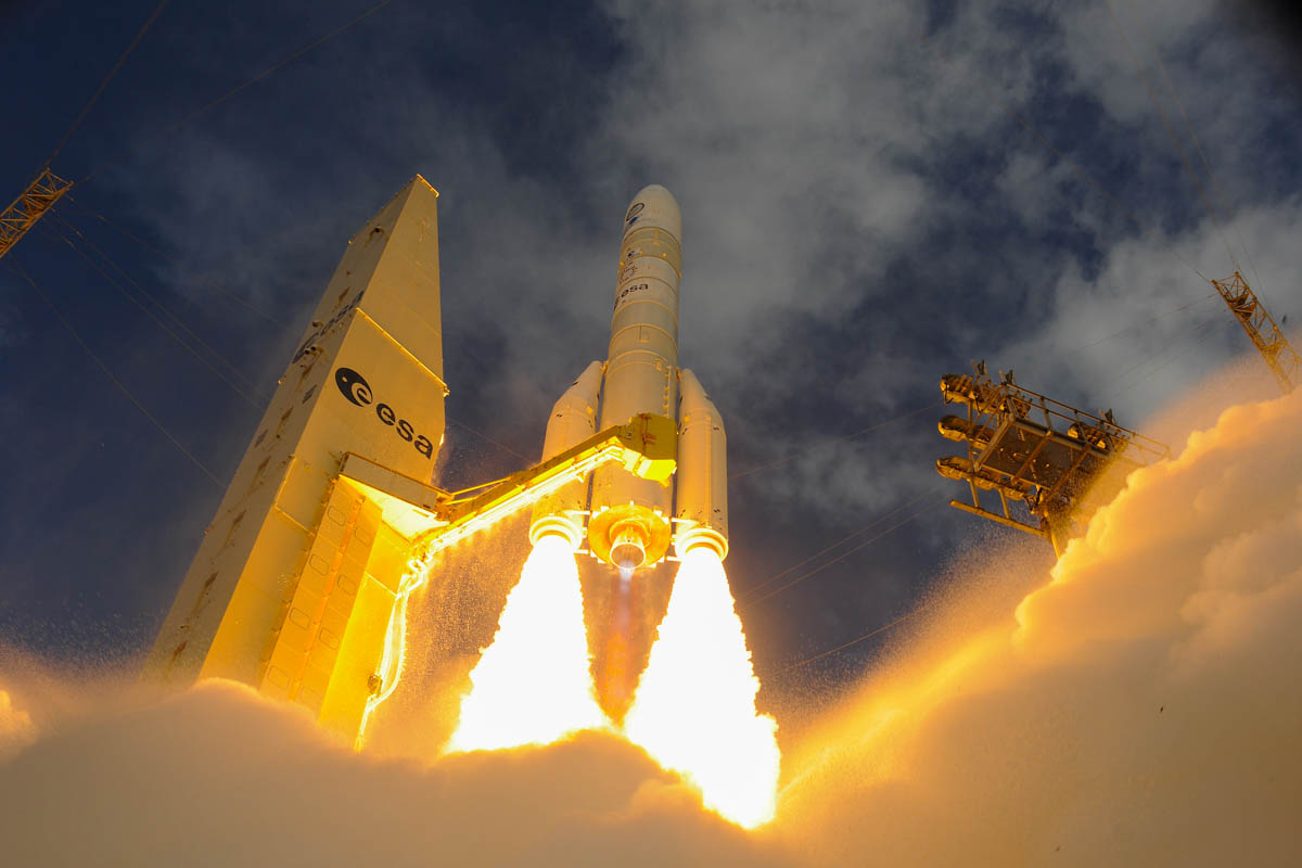 Ariane 6初号機の打上げ(Credits: ESA – S. Corvaja)