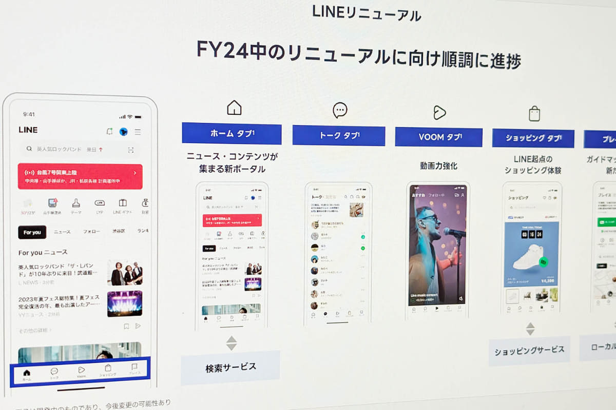 LINEアプリのリニューアルが延期に(イメージ)