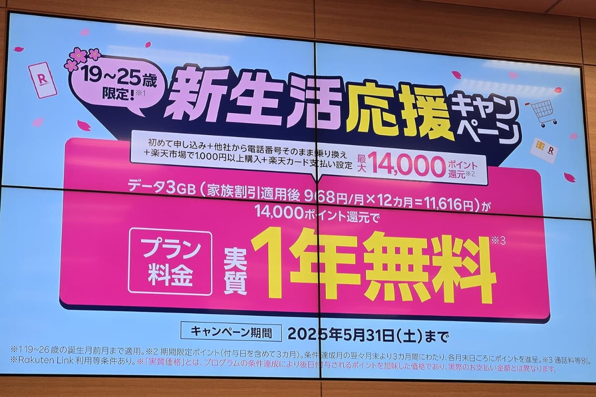 5歳から18歳までの学生や、19歳から25歳までの若年層限定で、ポイント還元を14,000ポイントに増額する