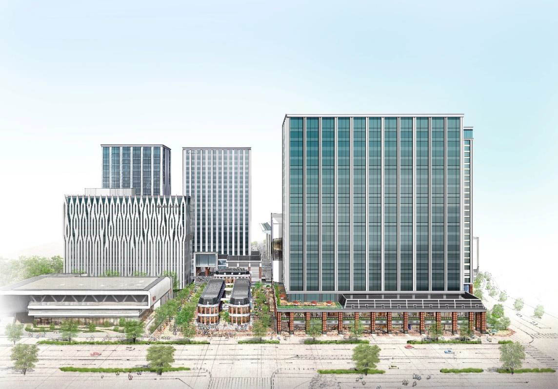 「みなとみらい21中央地区60・61街区」開発事業計画の完成イメージ