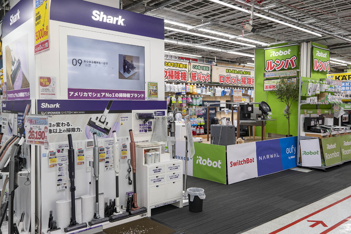 ビックカメラ 有楽町店の掃除機コーナー