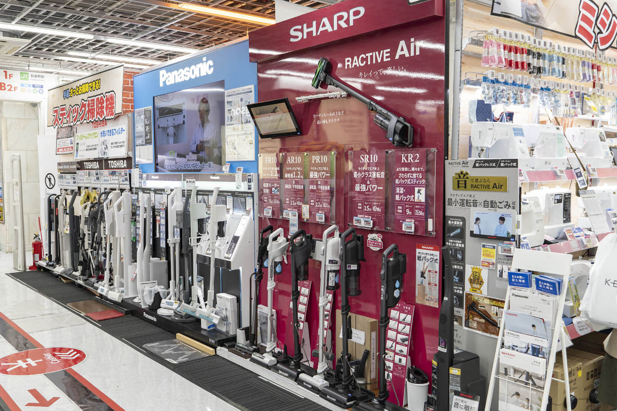 スティック掃除機だけでも多彩なラインナップ