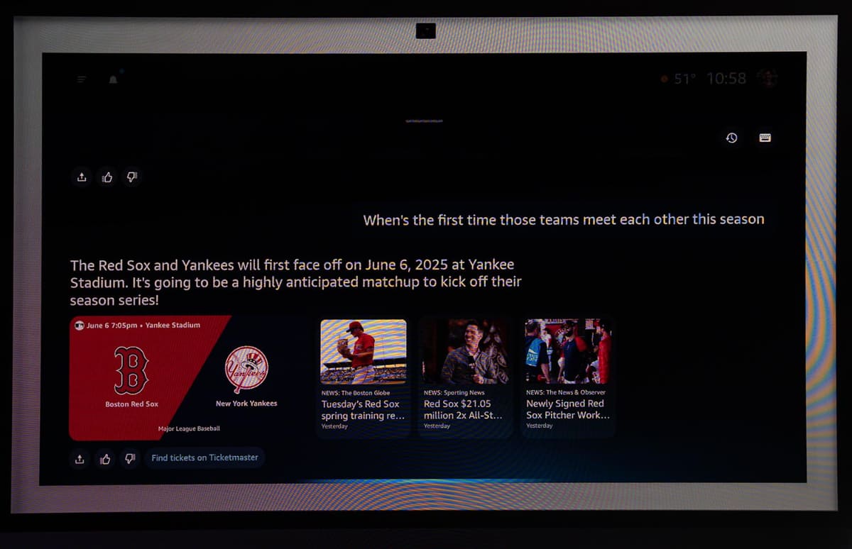 質問に対して答える能力が高くなったのも、Alexa+の特徴