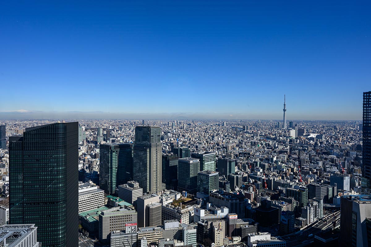TOWER 48階相当からの眺望 スカイツリー方面 (c)TOFROM YAESU