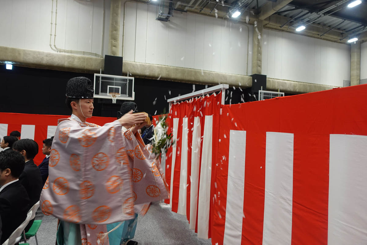 生田神社による奉納も行なわれた