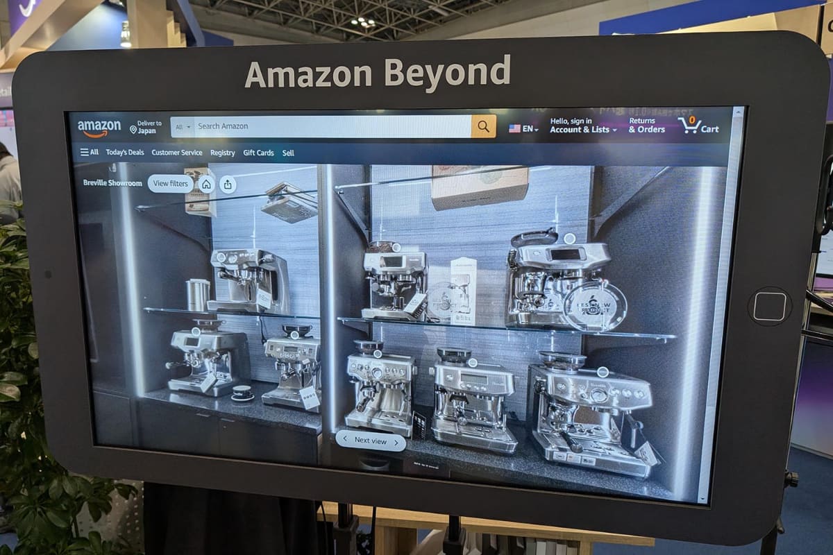 Amazon Beyondでは、通常のAmazonのショッピングサイトに登録された商品が自動で3Dモデルに変換され、バーチャル空間上で閲覧することができる。なお、Amazon Beyondは、Amazon.comが米国で展開するサービスで日本では展開していない