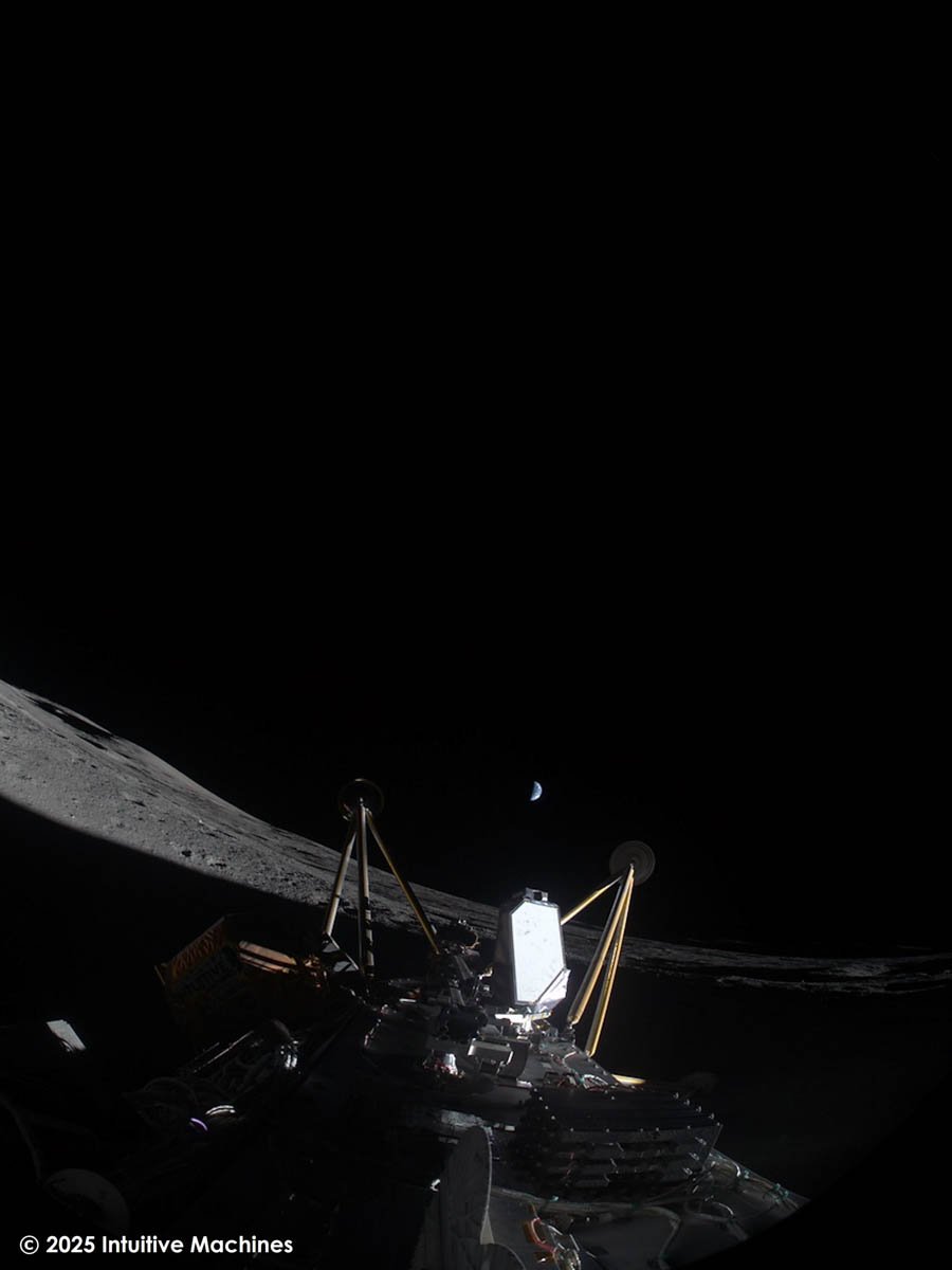 Athenaが撮影した着陸後の写真