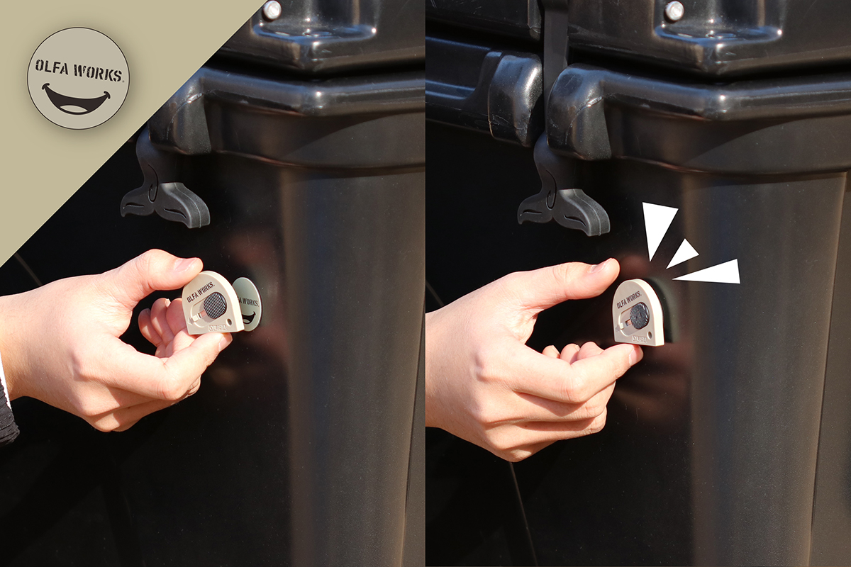 アイアンシール使用でスチール製以外の場所にもつけられる