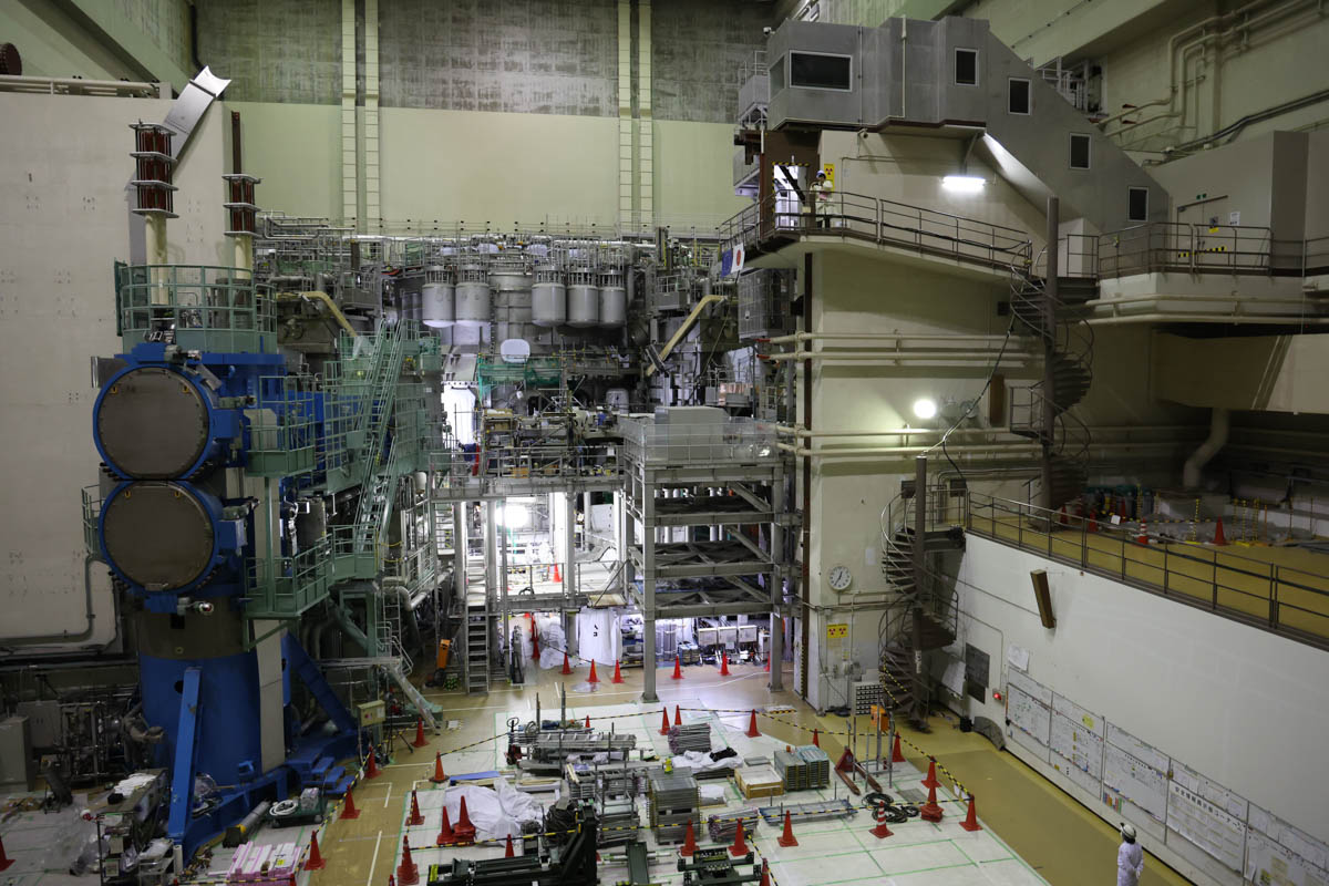 見学に使われる予定の通路