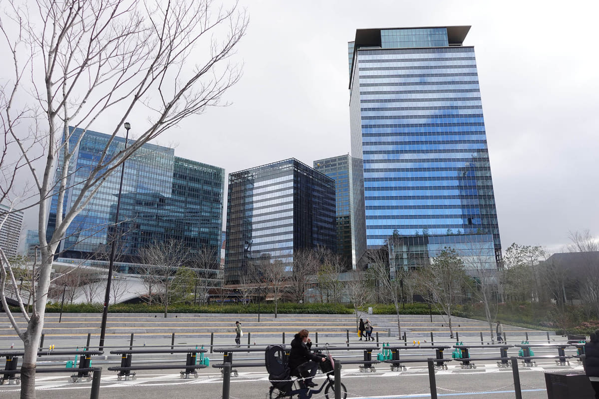 北側から南館3棟を眺める