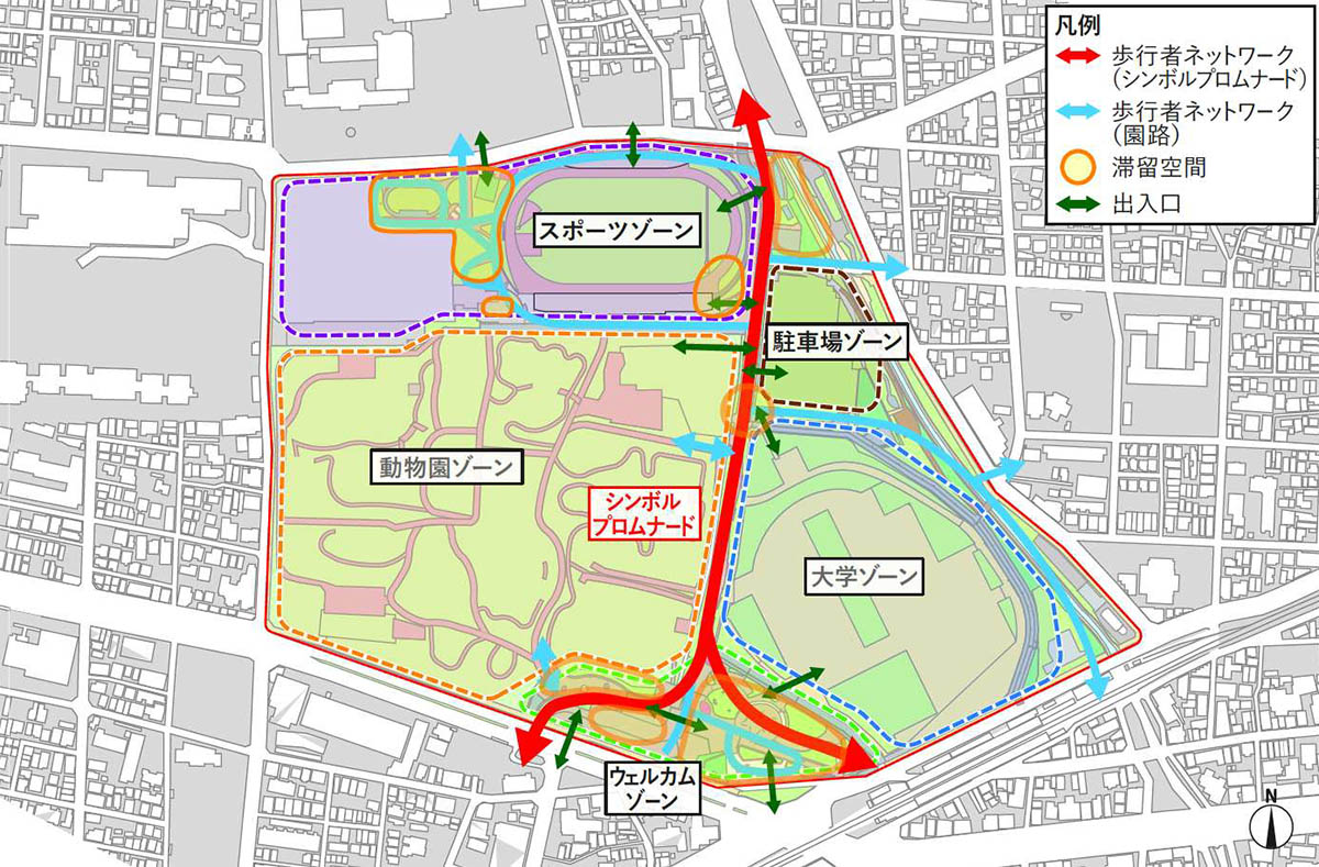 歩行者ネットワーク図