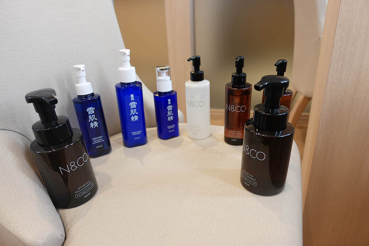 女性浴場用のアメニティ