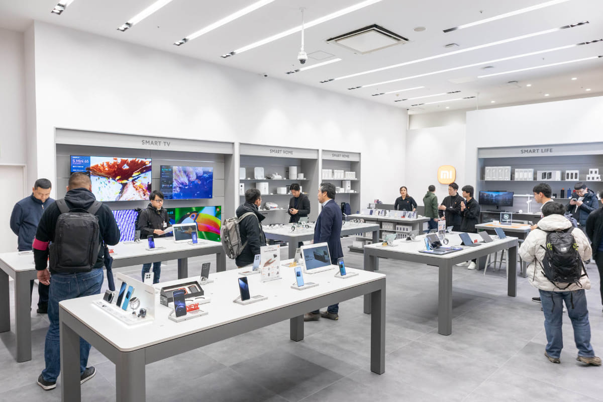 ファミリーで見てもらえるように店内の通路を広めにしているそうだ