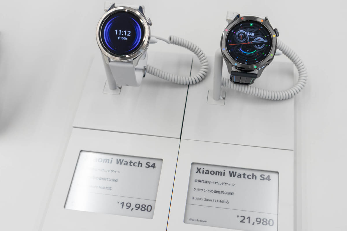 スマートウォッチの最新モデル「Xiaomi Watch S4」の姿も