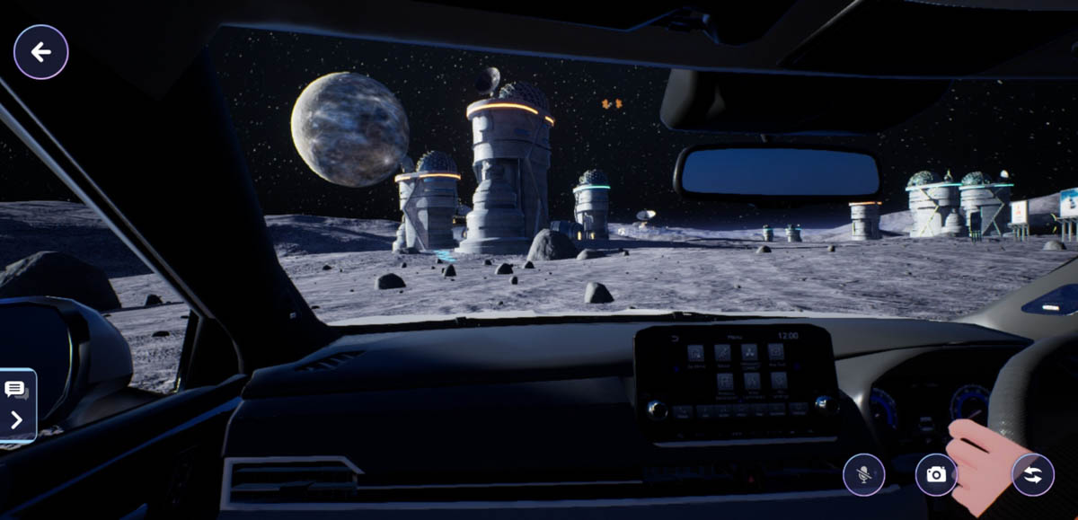 月面をドライブする「ギャラクシーアドベンチャー」