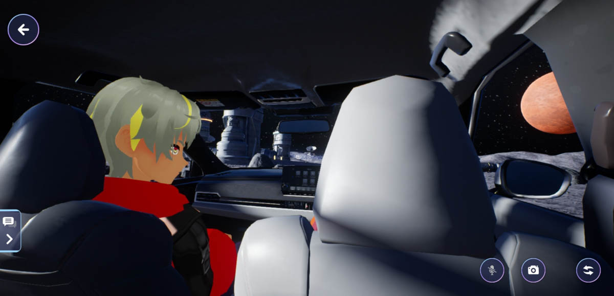 月面をドライブする「ギャラクシーアドベンチャー」