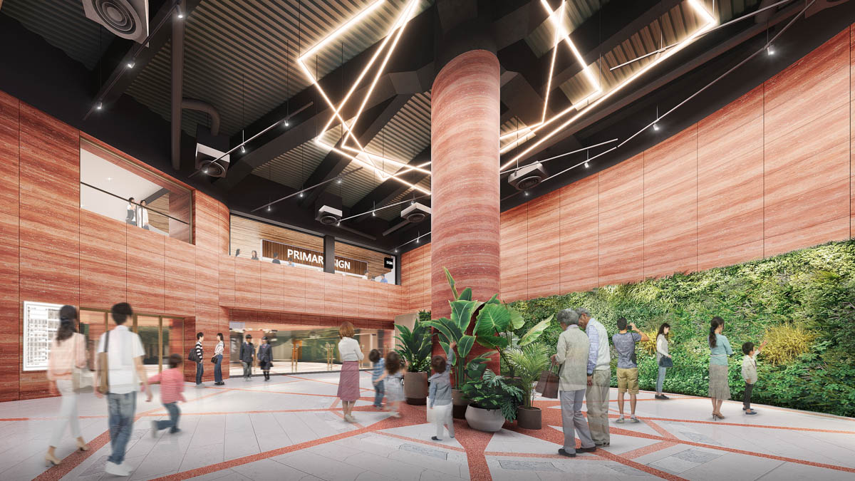 3F川口駅方面エントランス内観