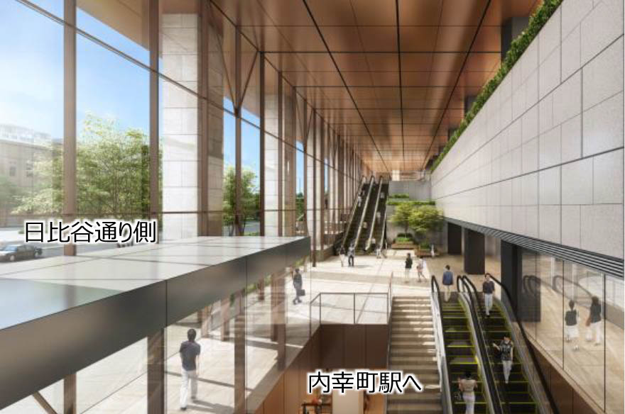 地上地下結節空間 アクセスコア内