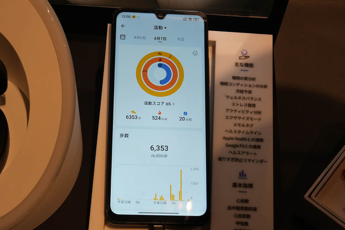 活動データを管理