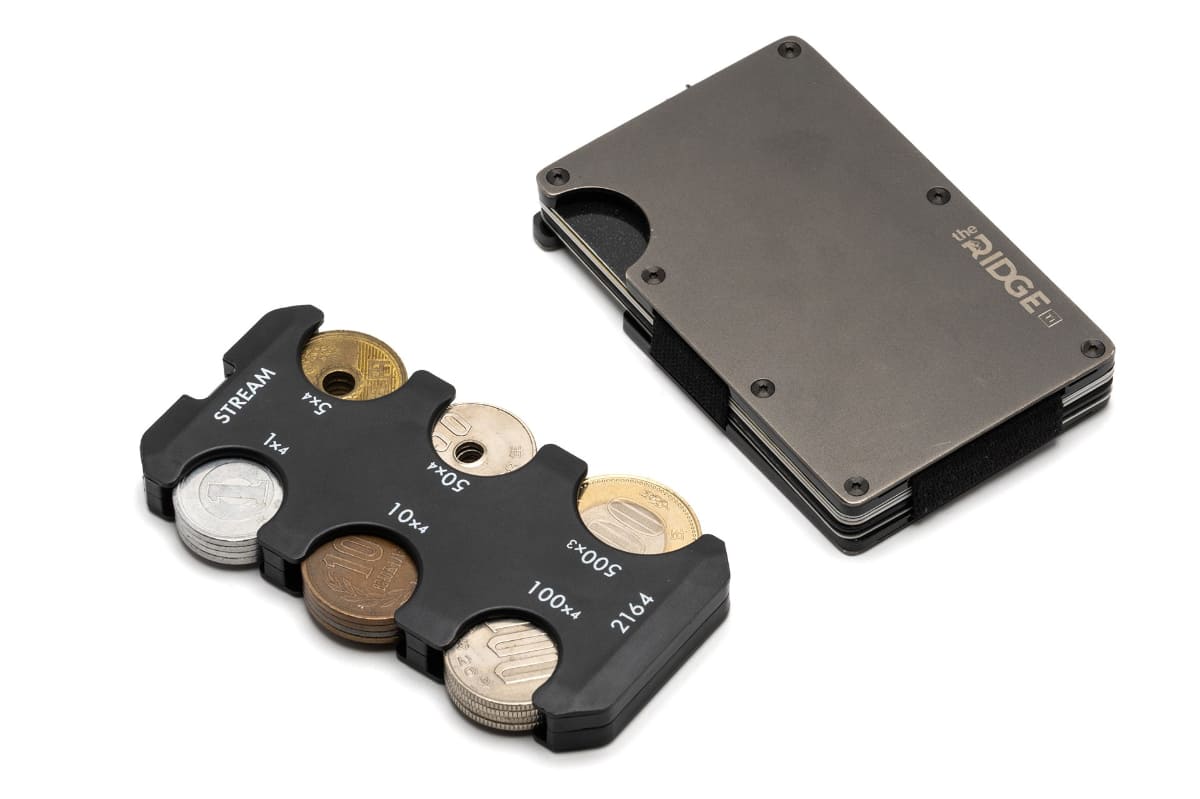 カードサイズのミニマルな財布と組み合わせても使いやすい