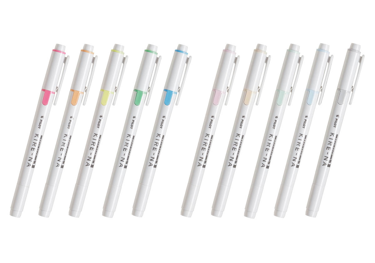 (左)ベーシックカラー5色、(右)ペールトーンカラー5色(画像：パイロットプレスリリースより)