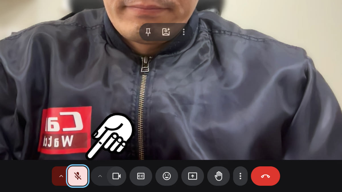 ミュートの状態は画面に表示されますが、今の状態がどうなっているのか分かりにくいことも