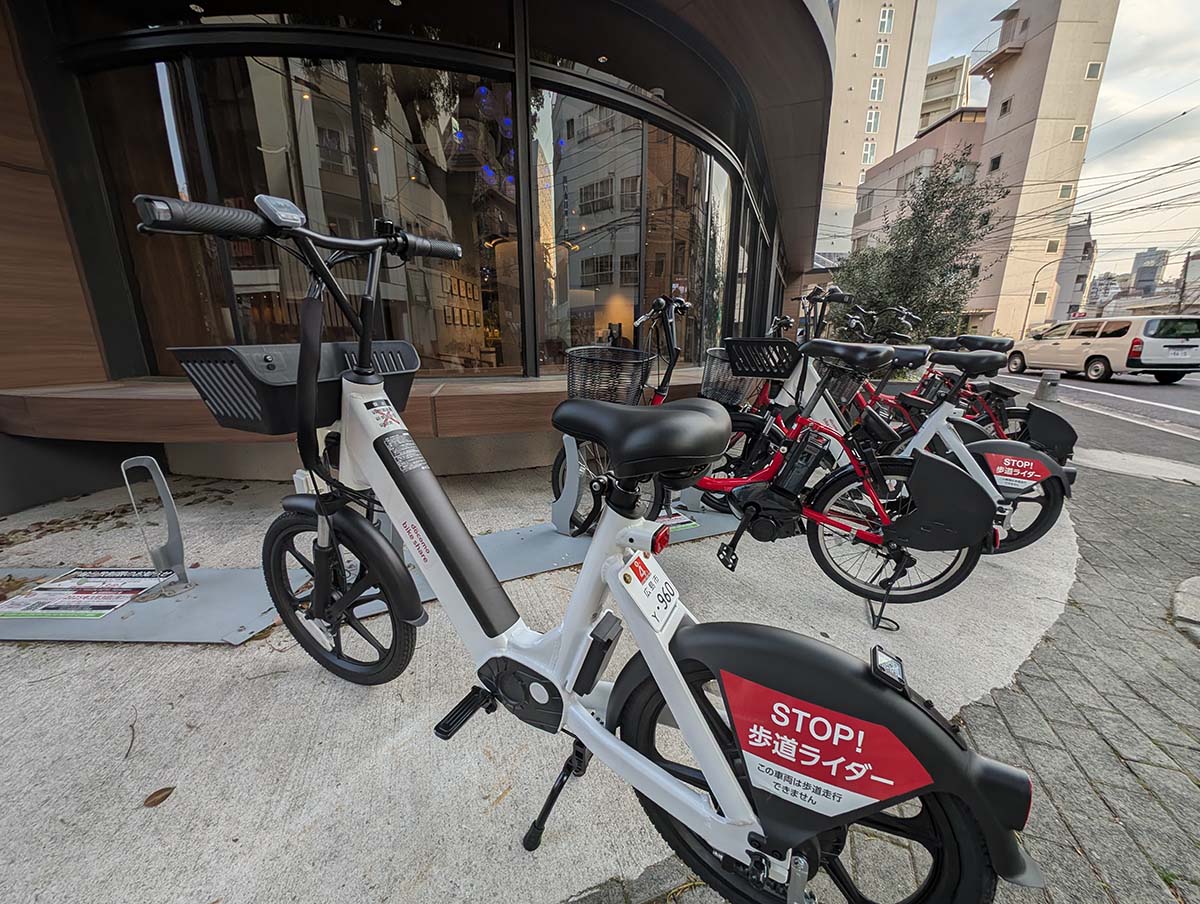 広島市のシェアサイクル「ぴーすくる」のポートを共有する