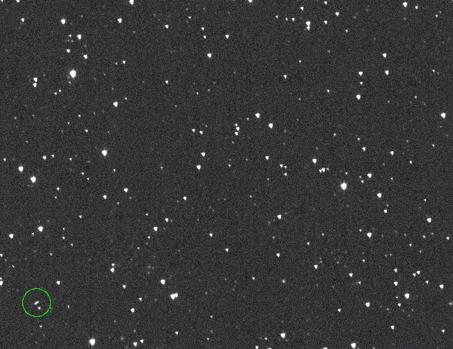 NASAが支援するATLAS望遠鏡が発見した小惑星2024 YR4 credit: NASA/JPL Center for Near-Earth Object Studies