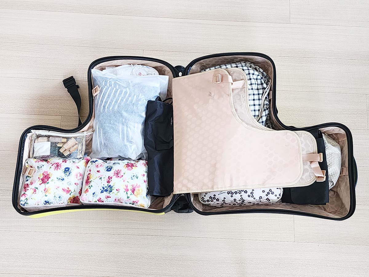 大人2人幼児1人の3人分であれば3泊くらいの荷物が入ります