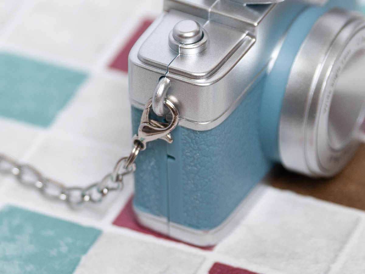 ストラップは短いタイプで着脱可能