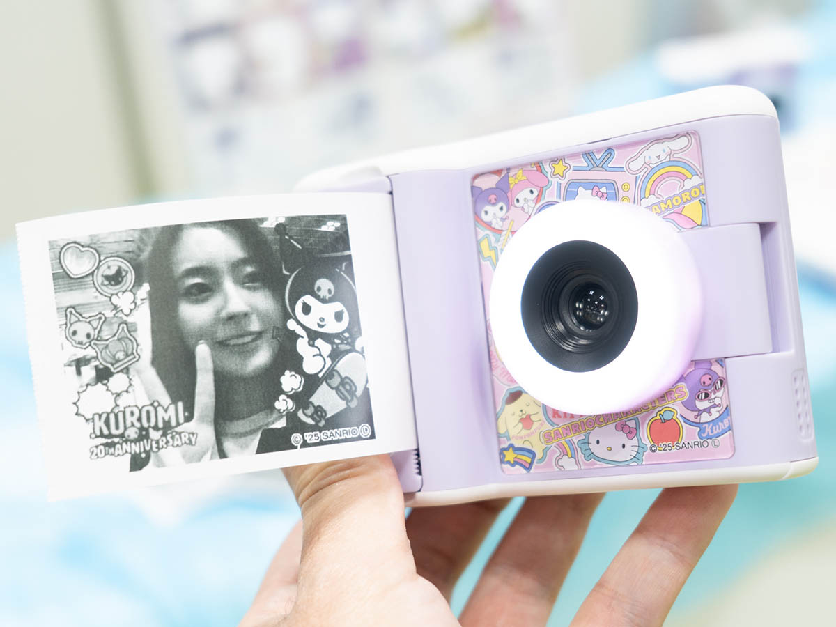 感熱紙にモノクロでプリントできます