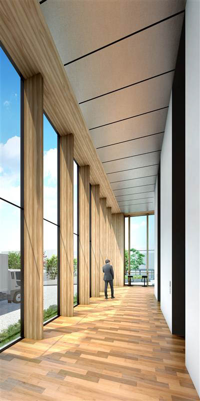 木造共用部内観