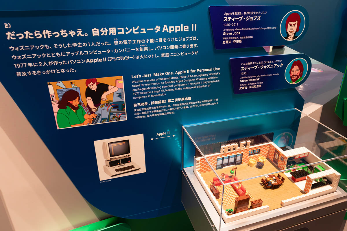 初期のパソコンのApple II。コンピュータが机に載るほどの大きさになりました