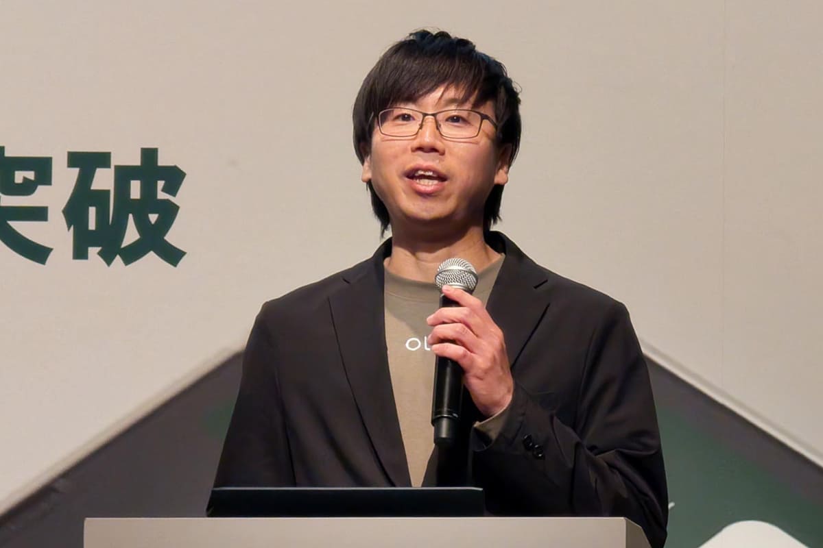 500万アカウント達成のイベントで講演する三井住友カード マーケティング本部長の伊藤亮佑氏