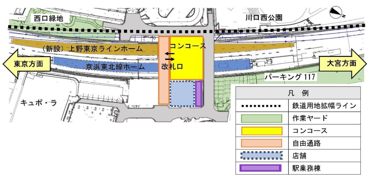 自由通路なども整備する(出典：川口市)