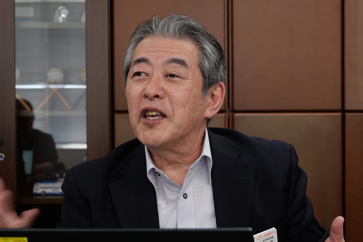 JR東海バス 企画営業部 営業管理課 課長代理の北堀隆宏氏