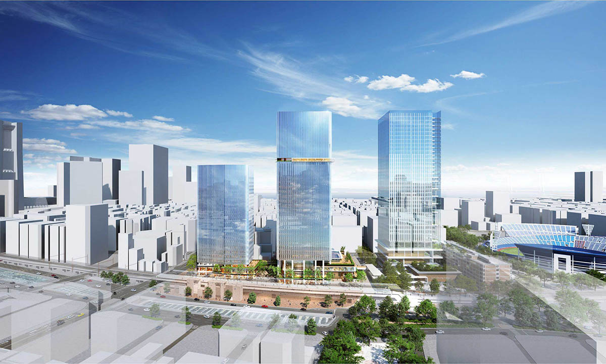 イメージパース(提供：関内駅前港町/北口地区市街地再開発準備組合)