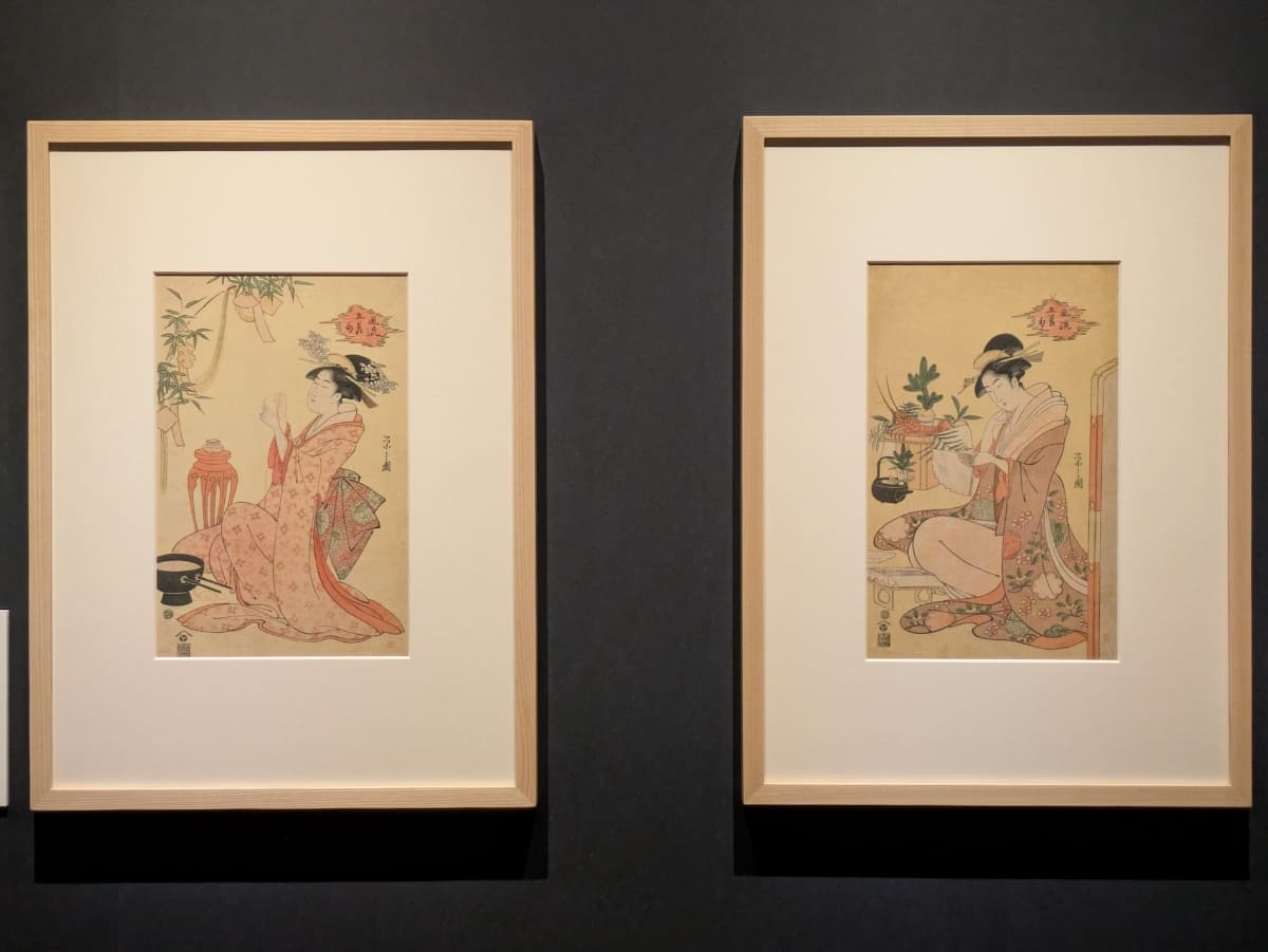 版元の西村屋与八より寛政5〜6年(1793〜94年)頃に出版された、鳥文斎栄之筆の《風流五節句》。東京国立博物館蔵