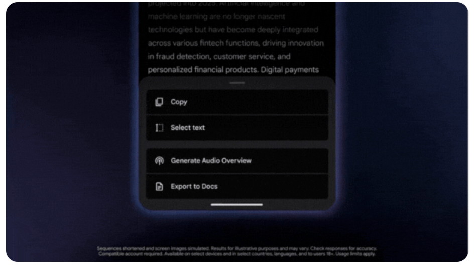 「音声概要」を作成・ダウンロードできる