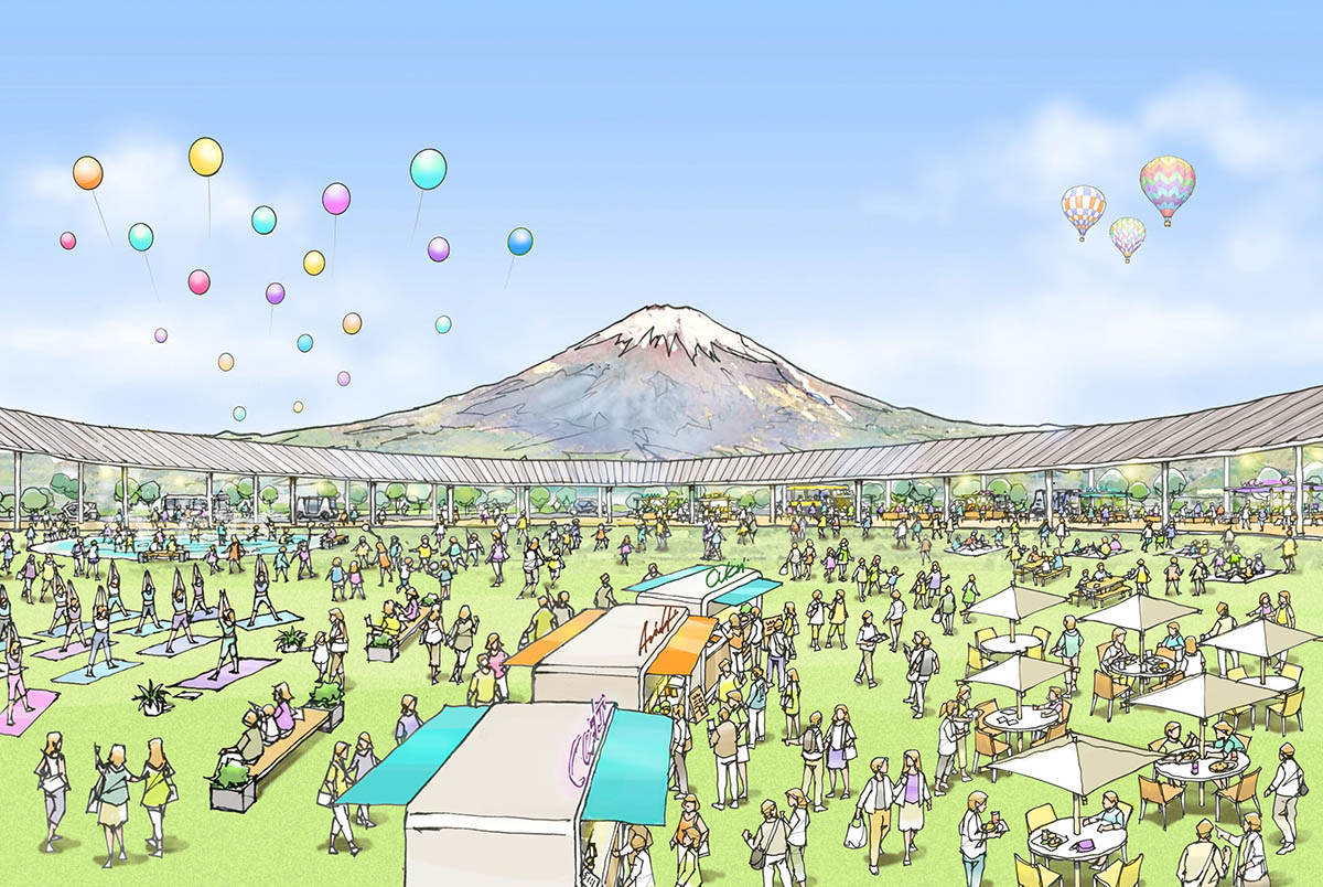 わくわくゾーン(広場)と回廊のイメージ