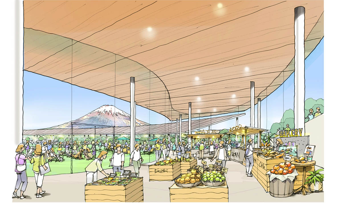 建物と広場のイメージ