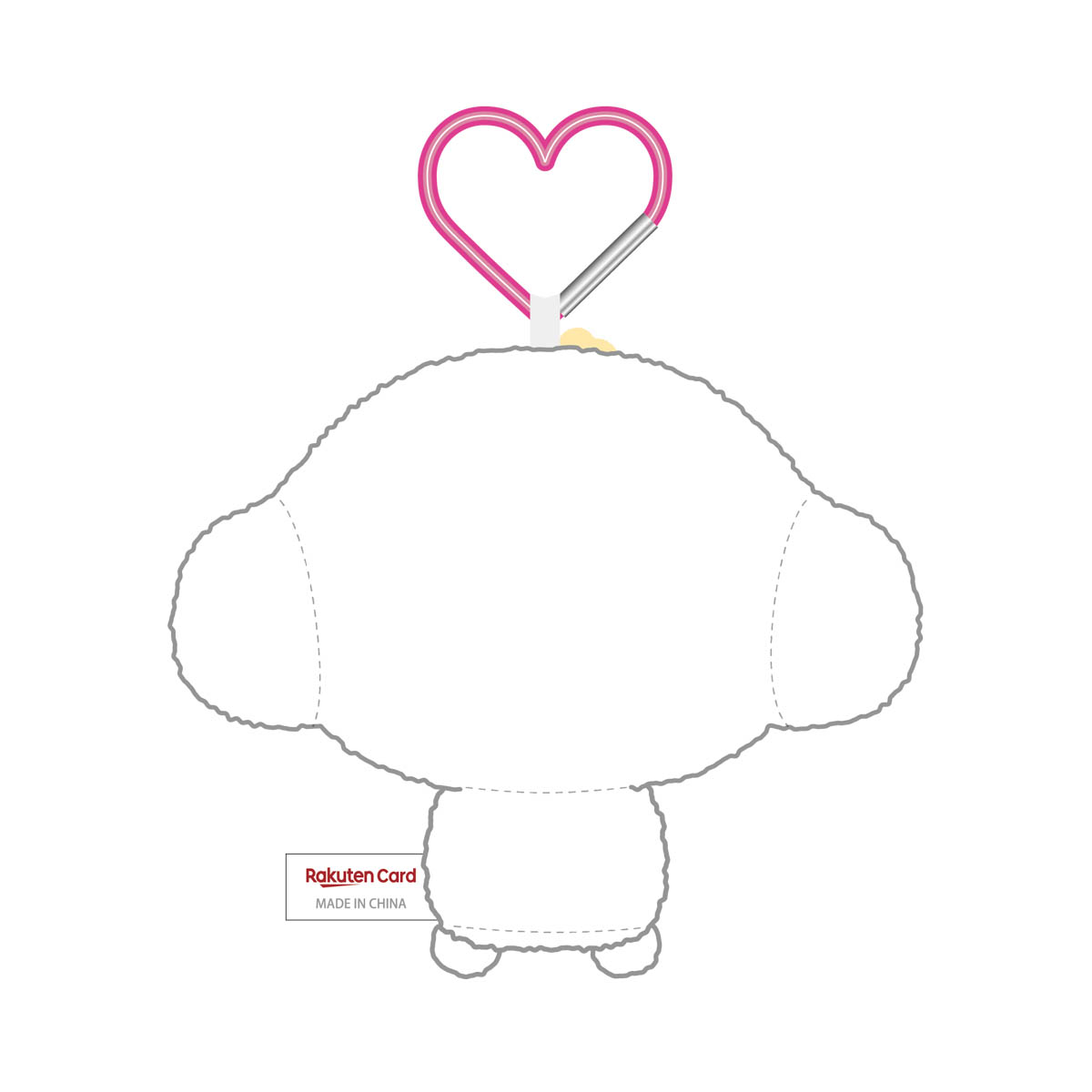 オリジナル こぎみゅん デザインバッグチャーム