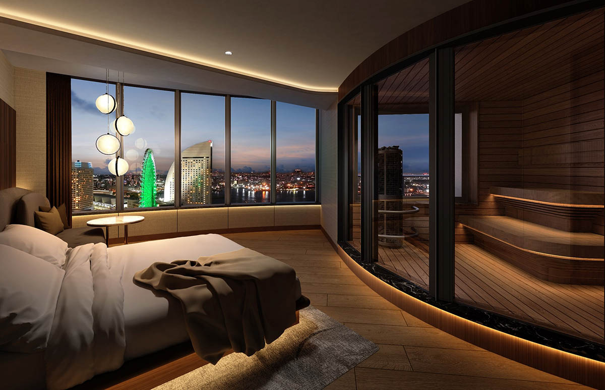 スカイサウナ&ゲストルーム CGパース