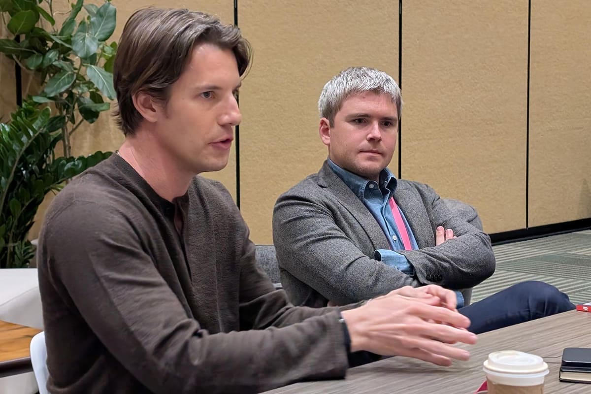 Stripe製品＆ビジネス担当プレジデントのWill Gaybrick氏とJohn Collison氏