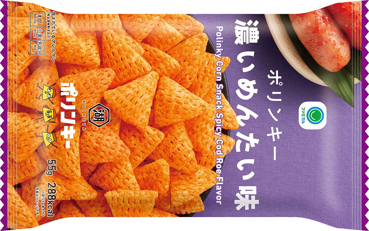 京都府南丹市「ポリンキー濃いめんたい味」(寄付額：7個3,000円、11個5,000円)